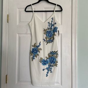 White floral dress